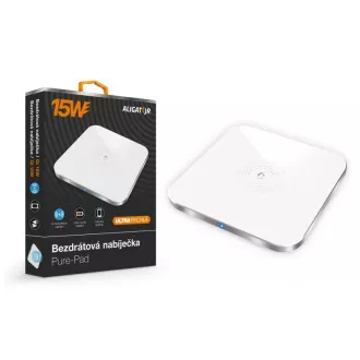 Încărcător wireless ALIGATOR Aligator Pure-Pad 15W, alb