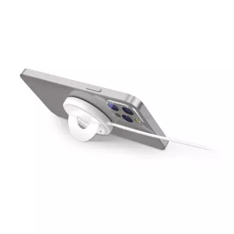Încărcător fără fir ALIGATOR ALIGATOR Mag-Pad, conceput pentru MagSafe, 15W, alb