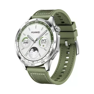 Huawei Watch GT 4/46mm/argintiu/Curea elegantă/verde