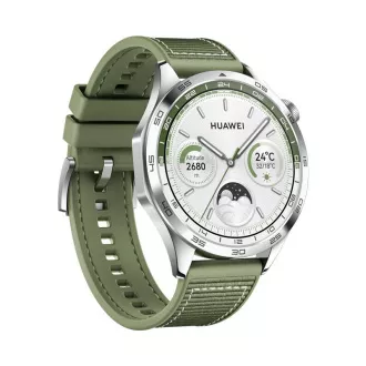 Huawei Watch GT 4/46mm/argintiu/Curea elegantă/verde