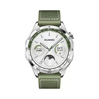Huawei Watch GT 4/46mm/argintiu/Curea elegantă/verde