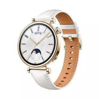 Huawei Watch GT 4/41mm/41mm/Oro/Bandă elegantă/Blanc Huawei Watch GT 4/41mm/41mm/Oro/Bandă elegantă/Blanc