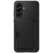 Husă spate Samsung cu buzunar pentru carduri pentru Galaxy A56, neagră