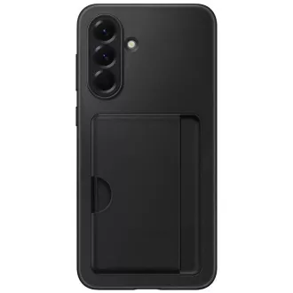 Husă spate Samsung cu buzunar pentru carduri pentru Galaxy A56, neagră