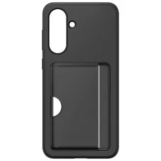Husă spate Samsung cu buzunar pentru carduri pentru Galaxy A56, neagră