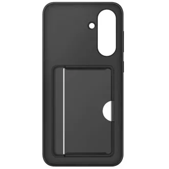 Husă spate Samsung cu buzunar pentru carduri pentru Galaxy A56, neagră