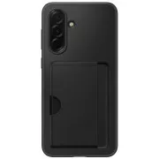 Husă spate Samsung cu buzunar pentru carduri pentru Galaxy A36, neagră