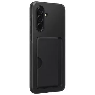 Husă spate Samsung cu buzunar pentru carduri pentru Galaxy A36, neagră