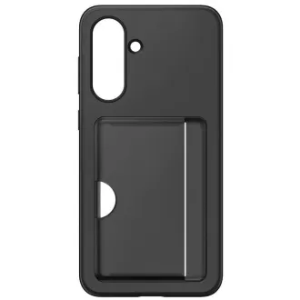 Husă spate Samsung cu buzunar pentru carduri pentru Galaxy A36, neagră