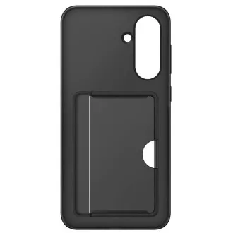 Husă spate Samsung cu buzunar pentru carduri pentru Galaxy A36, neagră