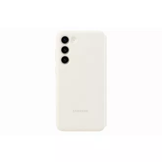 Husa Samsung Flip Smart View pentru Samsung Galaxy S23+ Crem - Despachetat