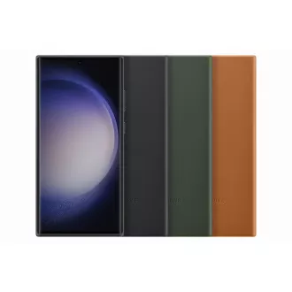 Samsung Husă din piele pentru Samsung Galaxy S23 Ultra Green
