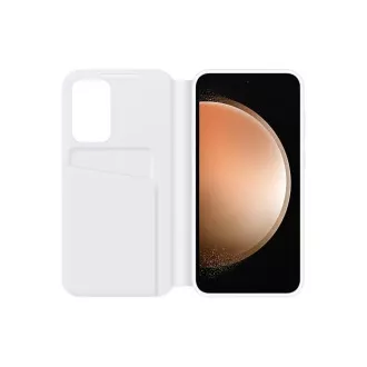 Husa Samsung Flip Smart View pentru Samsung Galaxy S23 FE Alb