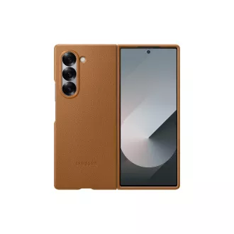 Husa de protectie Samsung din piele vegana pentru Fold 6 Brown
