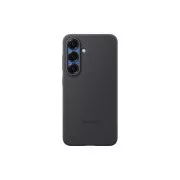 Husă spate din silicon Samsung pentru Galaxy S25, neagră