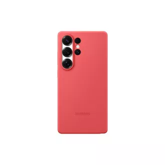 Husă spate din silicon Samsung pentru Galaxy S25 Ultra, roșie