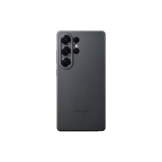 Husă de protecție din piele vegană Samsung pentru Galaxy S25 Ultra, neagră Husă de protecție din piele vegană Samsung pentru Galaxy S25 Ultra, neagră