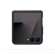 Husă de protecție din piele vegană pentru Samsung Flip7, neagră