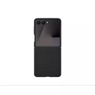 Husă de protecție din piele vegană pentru Samsung Flip7, neagră
