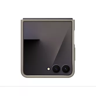 Husă de protecție din piele vegană pentru Samsung Flip7, culoare taupe Husă de protecție din piele vegană pentru Samsung Flip7, culoare taupe