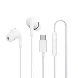 Căști Xiaomi Type-C M2413E1/USB-C/cu fir/albe