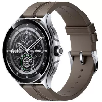 Xiaomi Watch 2 Pro 4G LTE/46mm/46mm/argintiu/bandă elegantă/maro