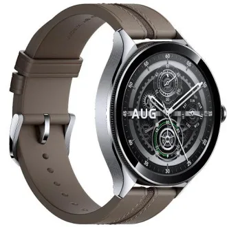 Xiaomi Watch 2 Pro 4G LTE/46mm/46mm/argintiu/bandă elegantă/maro - Utilizat