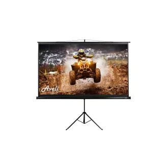 Ecran de proiecție AVELI trepied, 221x125cm (16:9) 100", tub negru Ecran de proiecție AVELI trepied, 221x125cm (16:9) 100", tub negru
