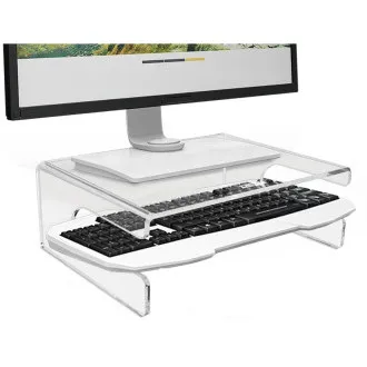 Suport de monitor DESQ cu decupaj pentru tastatură Suport de monitor DESQ cu decupaj pentru tastatură