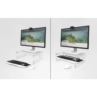 Suport de monitor DESQ cu decupaj pentru tastatură Suport de monitor DESQ cu decupaj pentru tastatură