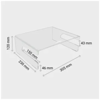 Suport de monitor DESQ cu decupaj pentru tastatură Suport de monitor DESQ cu decupaj pentru tastatură