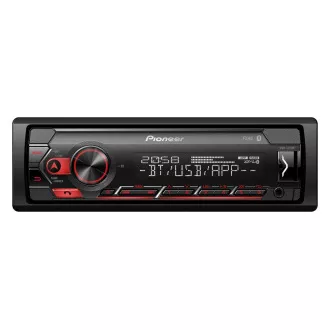 Pioneer MVH-S320BT radio auto cu USB și Bluetooth roșu