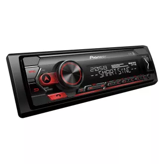 Pioneer MVH-S320BT radio auto cu USB și Bluetooth roșu