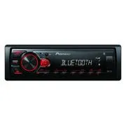 Radio auto Pioneer MVH-230 cu USB și Bluetooth cu microfon integrat roșu