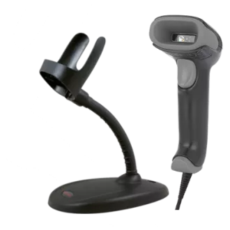 Honeywell Voyager XP 1470g - Pregătit pentru dezinfecție, 2D, negru, kit USB, cablu de 1,5 m, suport