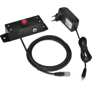 Buton pentru deschiderea sertarelor de bani Virtuos 24V, metalic cu cablu, cu deschidere electronică