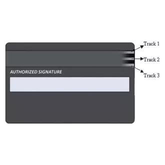 Cititor de carduri magnetice cu trei piste MSR-100A, USB-COM, negru