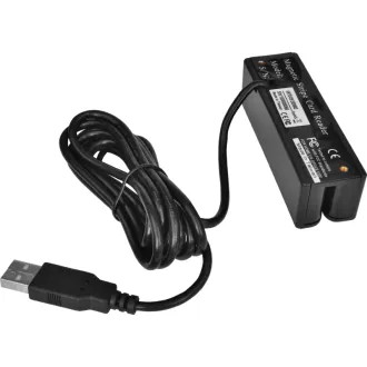 Cititor de carduri magnetice cu trei piste MSR-100A, USB-COM, negru Cititor de carduri magnetice cu trei piste MSR-100A, USB-COM, negru