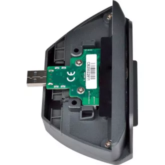 Cititor de carduri magnetice 1/2/3 opriri + RFID, 125 kHz, USB, gri