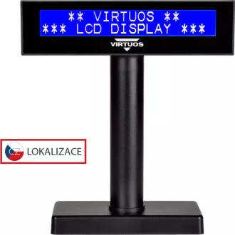 Display LCD Virtuos FL-2026 2x20, serial, negru