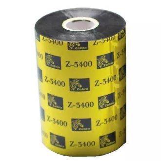 Bandă Zebra 3400 ceară/rezină. lățime 110 mm. lungime 450