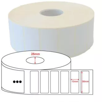 De la Ultimate 3000T Alb 38x13mm, 4650 buc/rolă