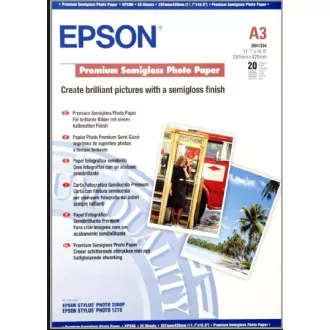 Hârtie foto EPSON A3, Premium Semigloss (20 de coli)