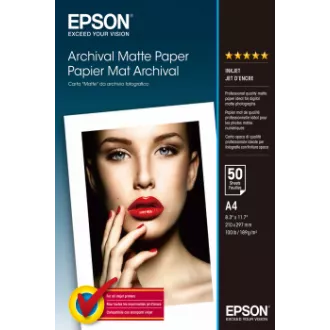 EPSON A4, hârtie mată pentru arhivare (50 de coli) EPSON A4, hârtie mată pentru arhivare (50 de coli)