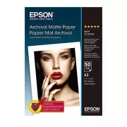 EPSON A3, hârtie mată pentru arhivă (50 de coli)
