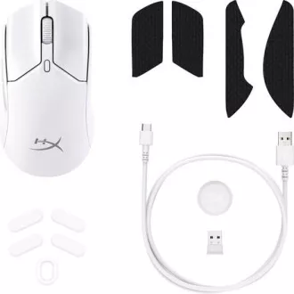 HP HyperX Pulsefire Haste 2 Mini/Gaming/Optic/Dreaptace/26.000 DPI/Fired+Wireless/Alb