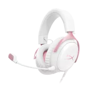 Căști de gaming HP HyperX Cloud III alb/roz
