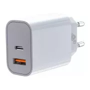 Incarcator TB USB-C + USB-A 2x3A alb
