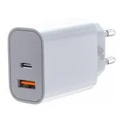 Incarcator TB USB-C + USB-A 2x3A alb