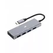 Adaptor TB USB-C 7 în 1 USB 3.0, 2xUSB 2.0, HDMI, PD, SD/TF